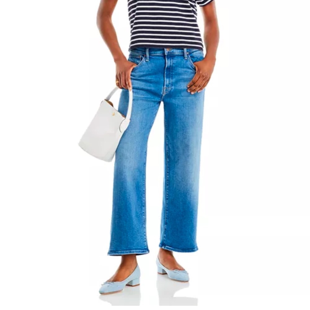 NWT Mother Dodger Ankle wide-leg jeans, size 25, ‘Work Hard Play Hard’ wash.